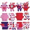Valentine's Day Craft Kits for Kids and DIY Craft Ornaments Valentine-themed classroom games Papercraft Hanging Ornament for Valentine's Day Decorations (24 Sets)